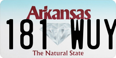 AR license plate 181WUY