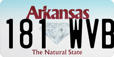 AR license plate 181WVB