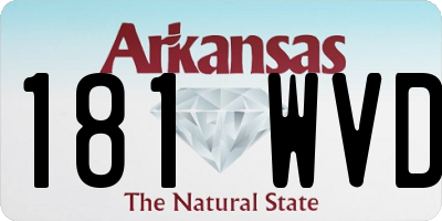 AR license plate 181WVD