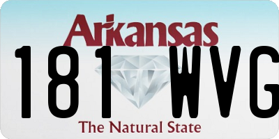 AR license plate 181WVG