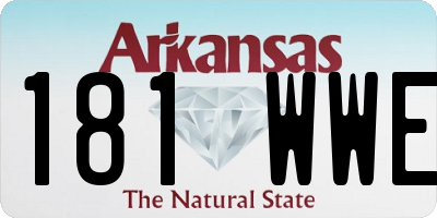 AR license plate 181WWE