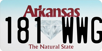 AR license plate 181WWG