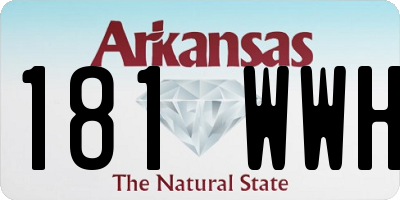 AR license plate 181WWH