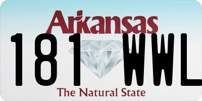 AR license plate 181WWL