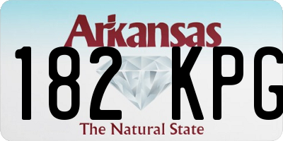 AR license plate 182KPG