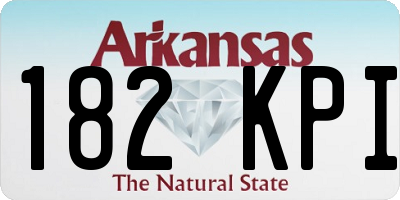 AR license plate 182KPI