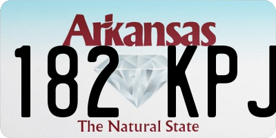 AR license plate 182KPJ