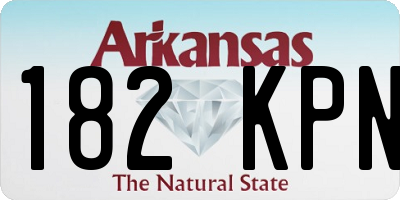 AR license plate 182KPN