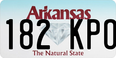 AR license plate 182KPO