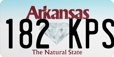 AR license plate 182KPS