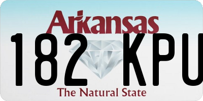 AR license plate 182KPU