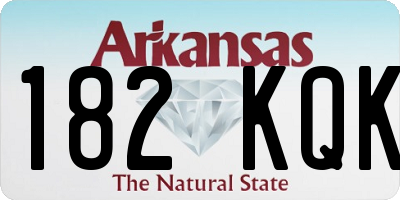 AR license plate 182KQK