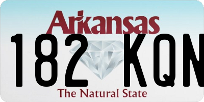 AR license plate 182KQN