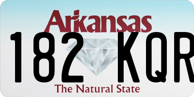 AR license plate 182KQR