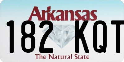 AR license plate 182KQT