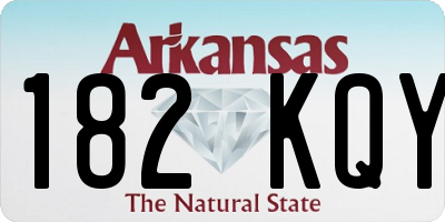 AR license plate 182KQY