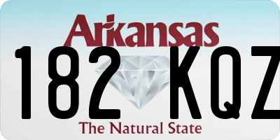 AR license plate 182KQZ