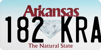 AR license plate 182KRA