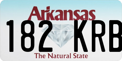 AR license plate 182KRB