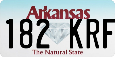 AR license plate 182KRF