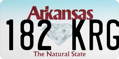 AR license plate 182KRG