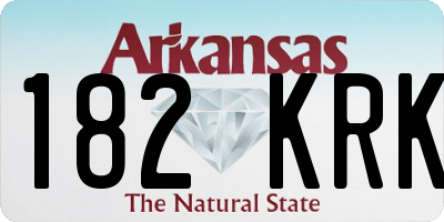 AR license plate 182KRK