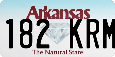 AR license plate 182KRM