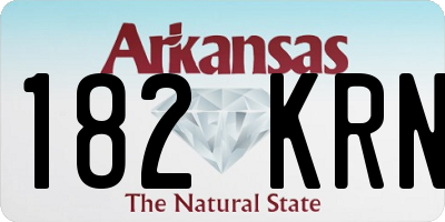AR license plate 182KRN