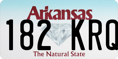 AR license plate 182KRQ