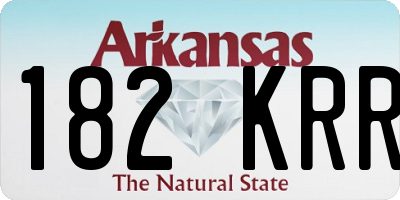 AR license plate 182KRR