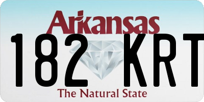 AR license plate 182KRT