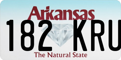 AR license plate 182KRU