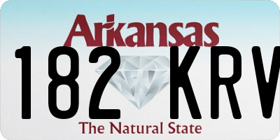 AR license plate 182KRV