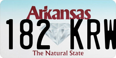 AR license plate 182KRW