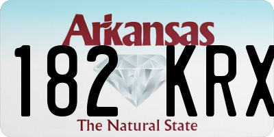 AR license plate 182KRX