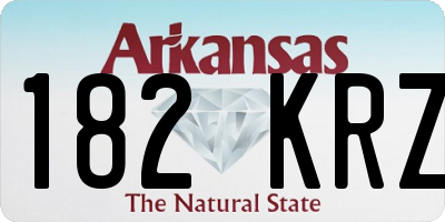 AR license plate 182KRZ