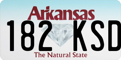 AR license plate 182KSD