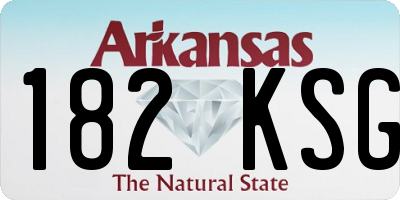 AR license plate 182KSG