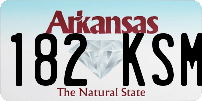 AR license plate 182KSM