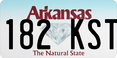 AR license plate 182KST