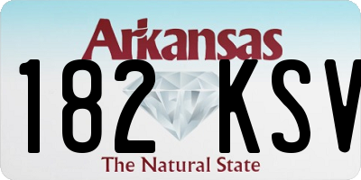 AR license plate 182KSV
