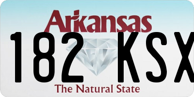 AR license plate 182KSX