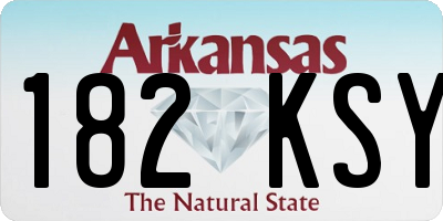 AR license plate 182KSY