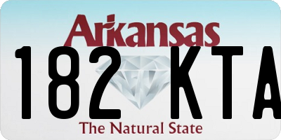 AR license plate 182KTA