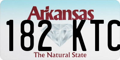 AR license plate 182KTC