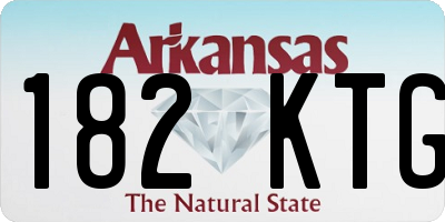 AR license plate 182KTG