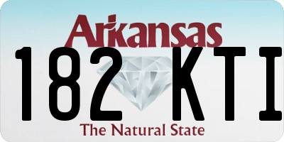 AR license plate 182KTI
