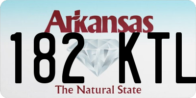 AR license plate 182KTL