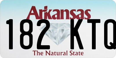 AR license plate 182KTQ