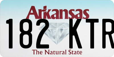 AR license plate 182KTR